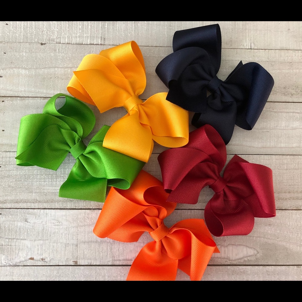 FALL colors!  5 NEW Hair Bows!